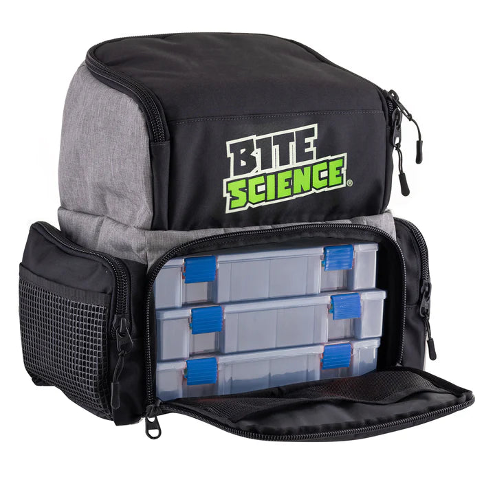 Bite Science Backpack with 3 Lure Boxes