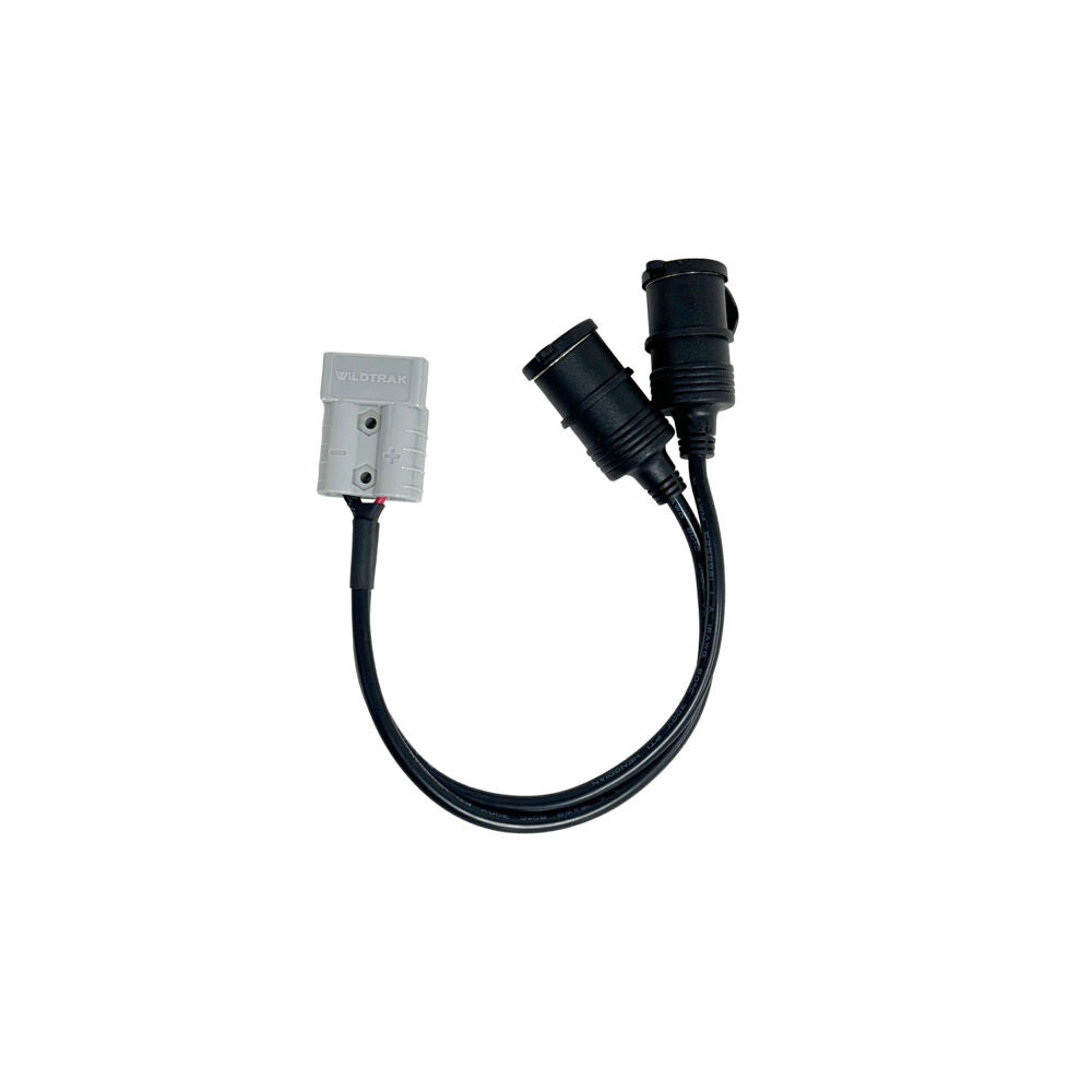 Wildtrak 50A Anderson Connector 12 Volt 2-in-1 Twin Socket 16AWG 30cm