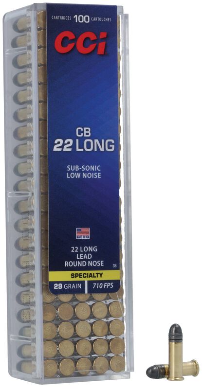 CCI .22LR CB 29 Grain, Lead Round Nose, 710 fps 100pk