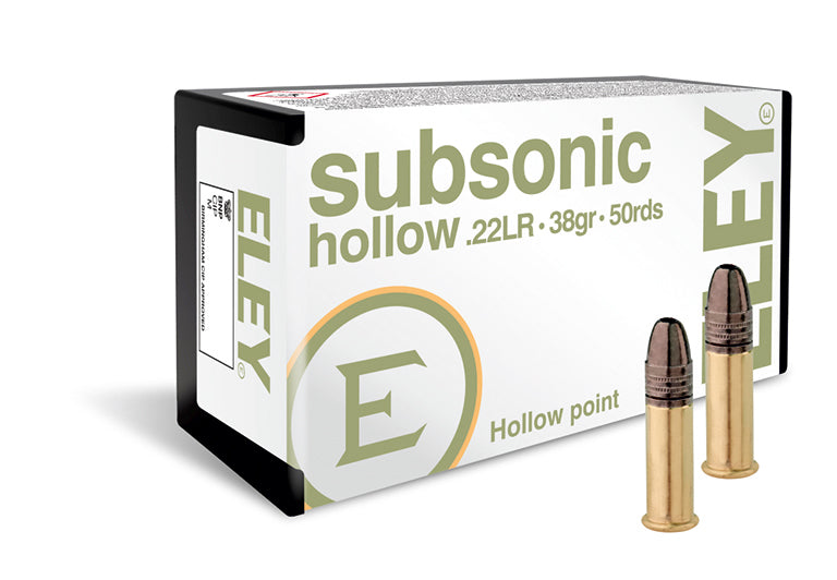 Eley Subsonic Hollow Point 38gr 50pk