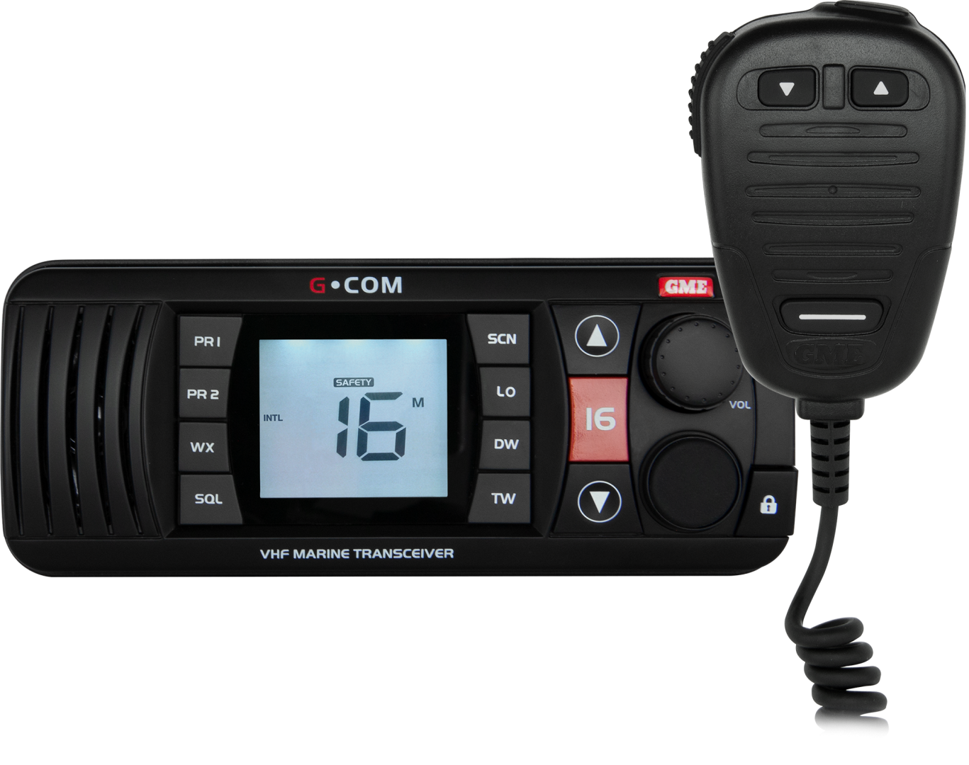 GX700B VHF Marine Radio - Black