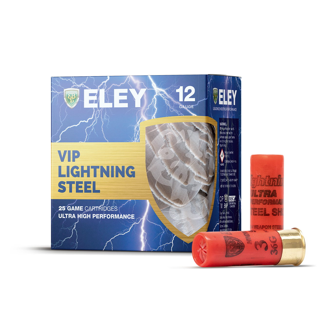 Eley VIP Lightning Steel 12g #2 Shot 3" 36g 25pk
