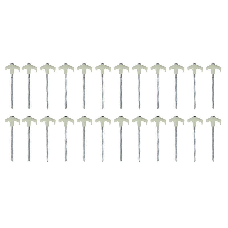 Tent Peg Screw-In Set 25pc Glow In The Dark