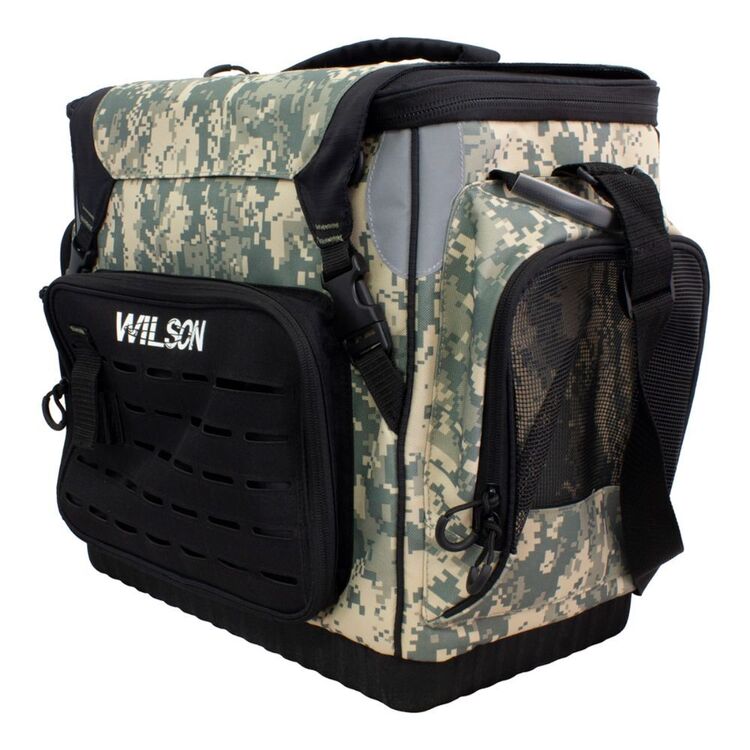 Wilson Platinum Tournament 8 Tray Tackle Bag Camo Green & Black