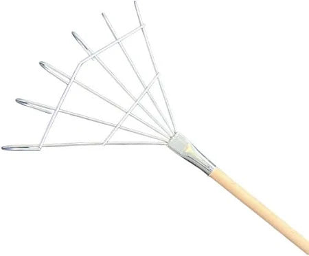 Crab rake wood handle