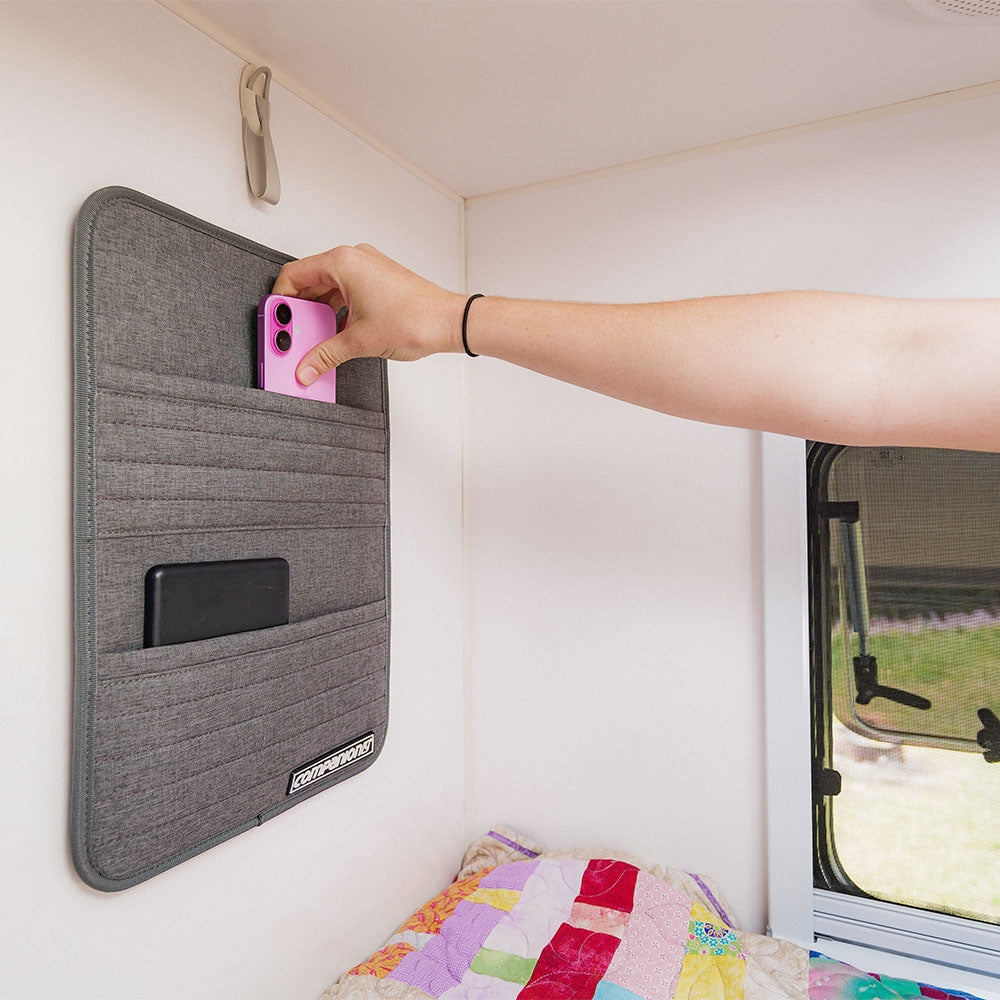 Companion caravan pocket storage large