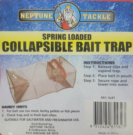 Neptune Tackle Spring Loaded Collapsible Bait Trap