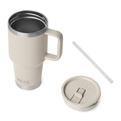 Yeti Rambler 30 oz (887ml) Travel Straw Mug with Colour Matched Straw Lid