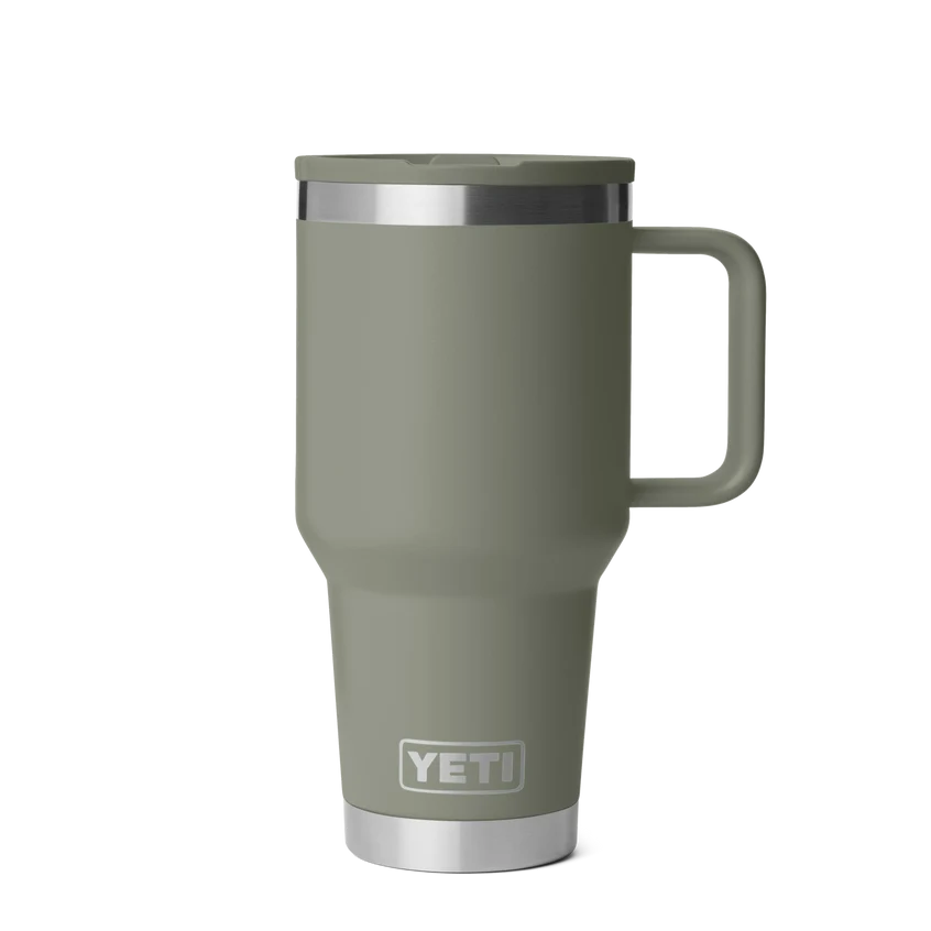 Yeti Rambler 30 oz (887ml) Travel Straw Mug with Colour Matched Straw Lid