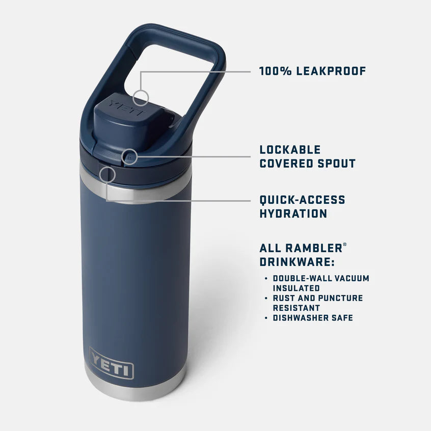 Yeti Rambler 18 oz (532ml) Bottle with Flip Chug Cap