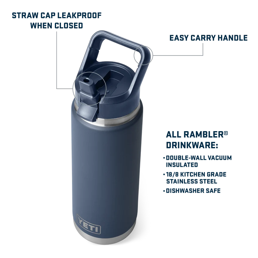 Yeti Rambler 26oz (769ml) Straw Bottle