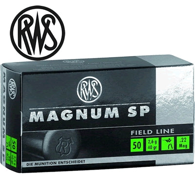 RWS Magnum SP 22 WMR (Mag) 40gr 50pk