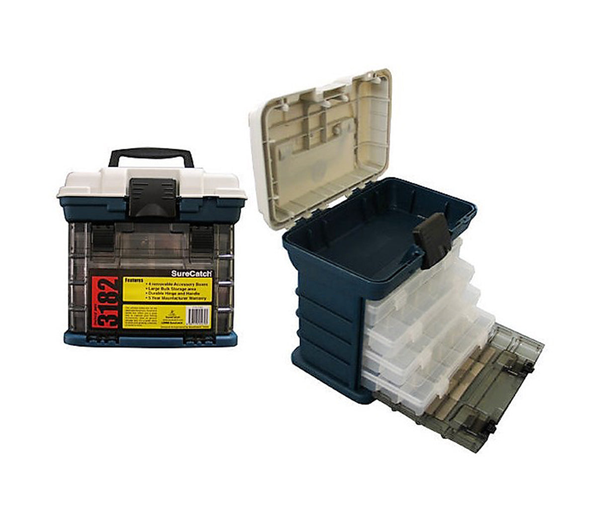 Surecatch 4 Tray Heavy Duty Fishing Tackle Box