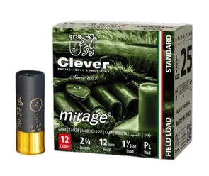 Clever Mirage 12ga Standard Game T2 34gm 25pk