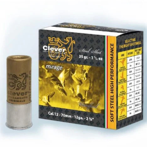 Clever Mirage 12ga Soft Steel #4 Shot 35gm 25pk
