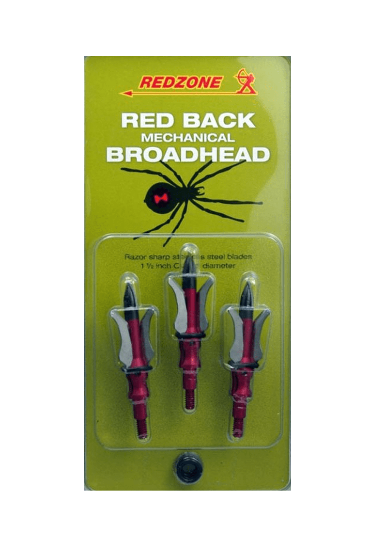 Red Back Expanding 3 Blade Mechanical Broadheads
