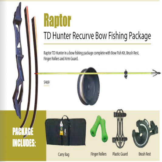 Raptor Recurve Bow Fishing Package