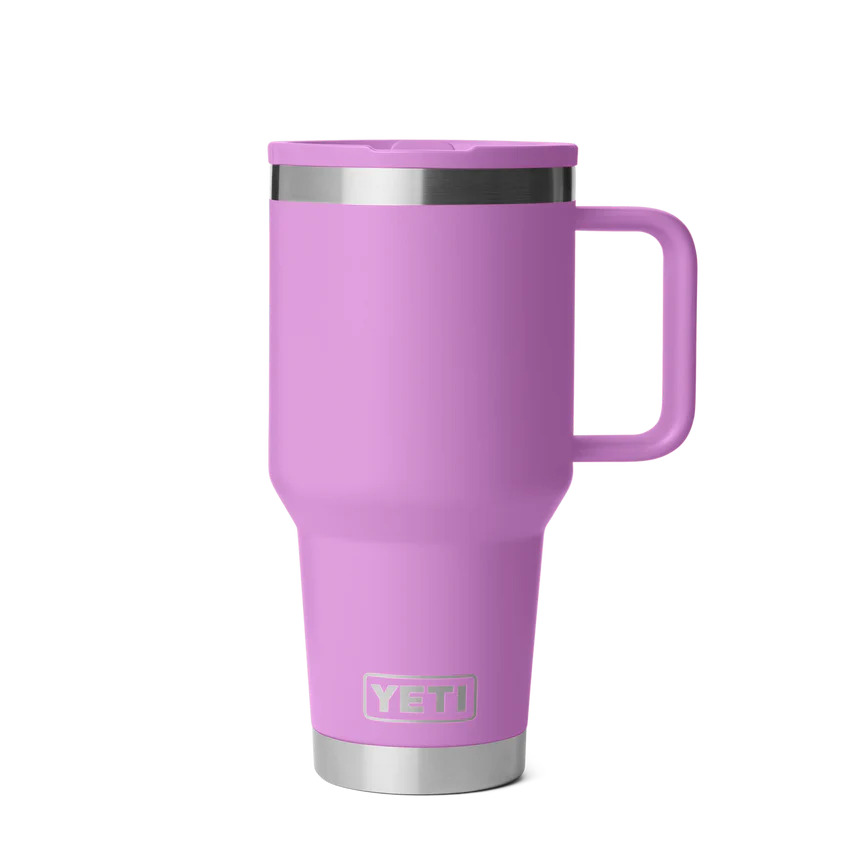 Yeti Rambler 30 oz (887ml) Travel Straw Mug with Colour Matched Straw Lid
