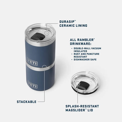 Yeti Rambler 10 oz (295ml) Stackable Lowball with Durasip Ceramic Lining