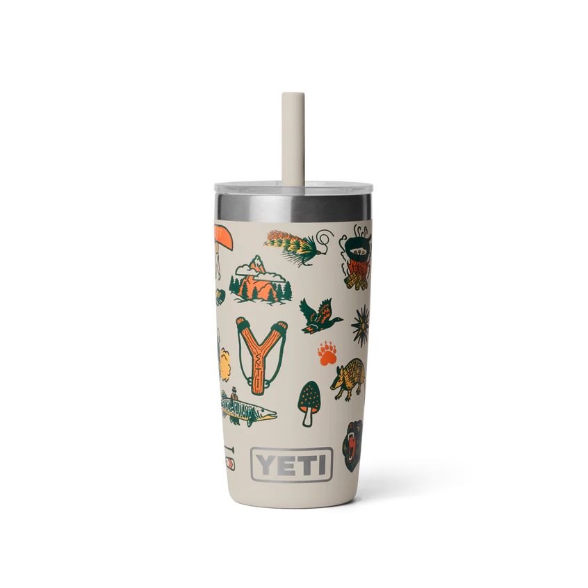 Yeti Rambler Jr 10 oz (295 ml) Tumbler with Silicone Straw Lid