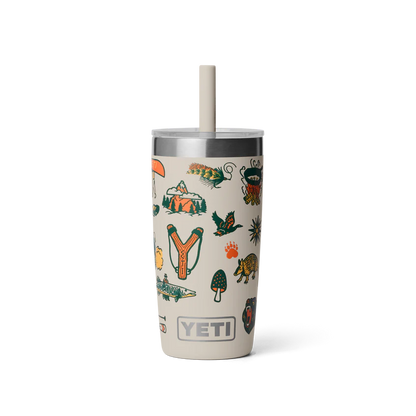 Yeti Rambler Jr 10 oz (295 ml) Tumbler with Silicone Straw Lid