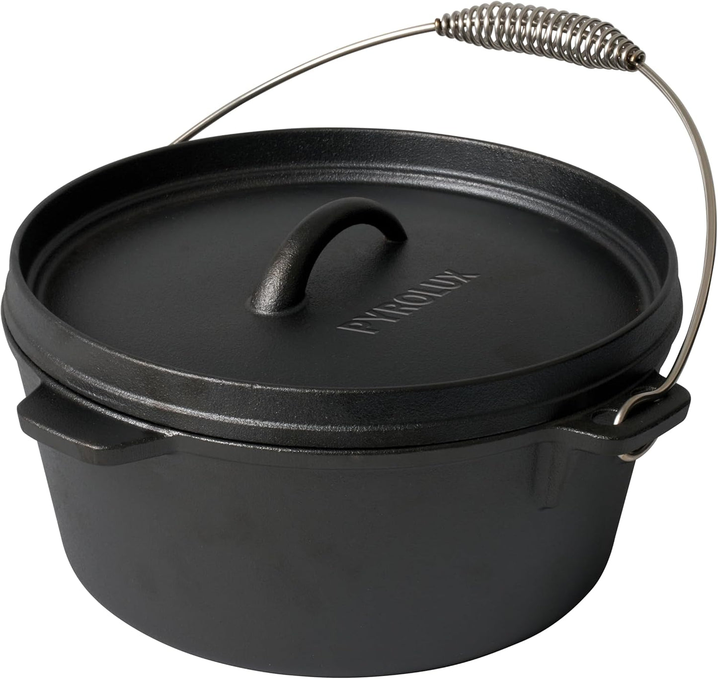 Pyrolux Cast Iron Camp Oven, 4Qt