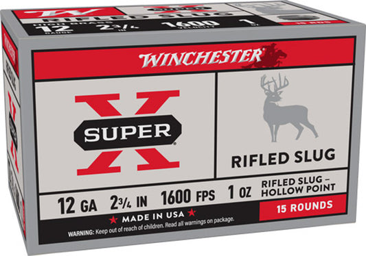 Winchester Super-X 12g 1oz Rifled Slug Hollow Point 5pk