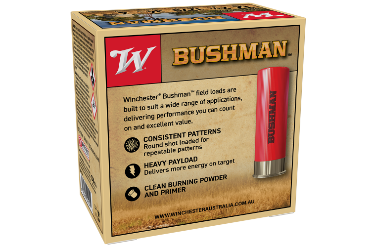 Winchester Bushman 12ga 34gm 25pkt