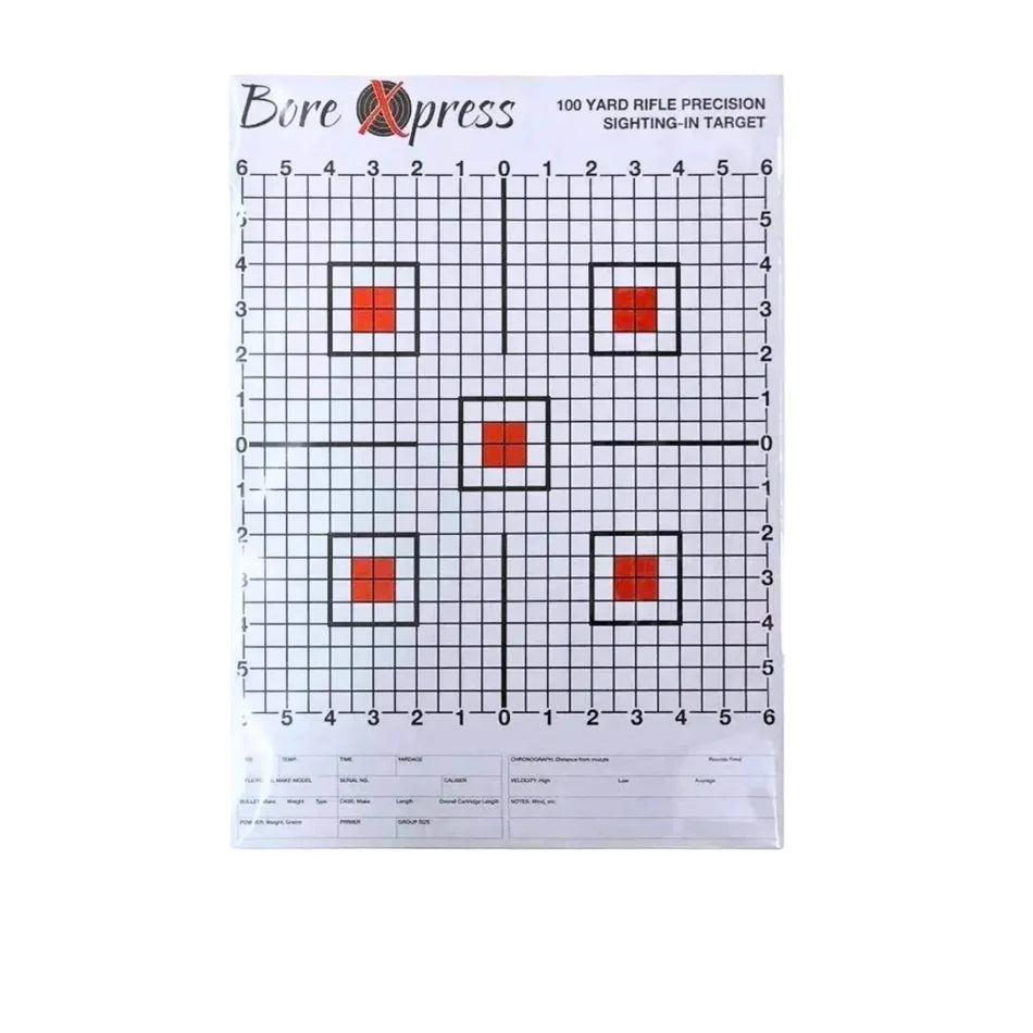 BORE XPRESS SIGHTING IN PAPER TARGET