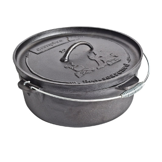 Campfire Cast Iron Camp Oven - 9 Quart