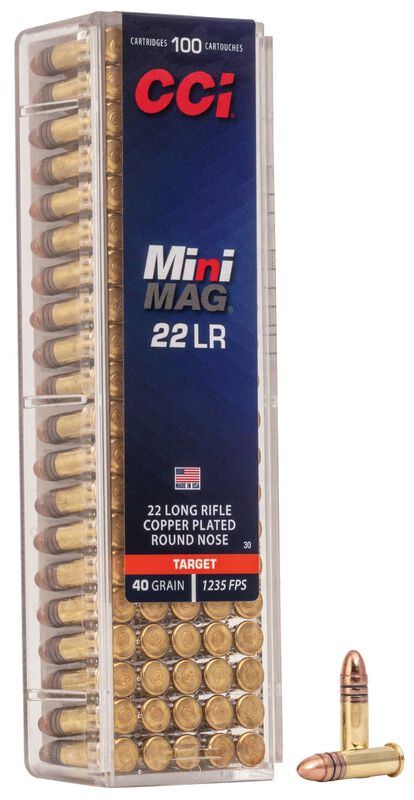 CCI Mini-Mag, 22 LR, 40 Grain, 1235 fps 100pk