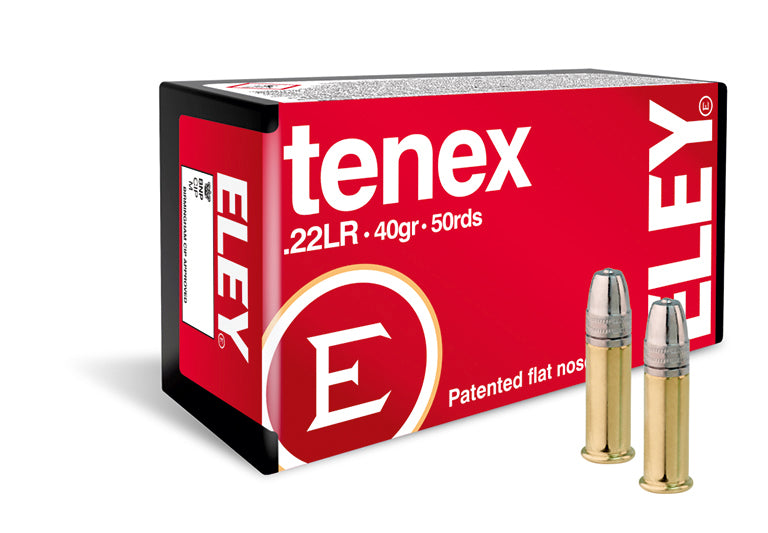 Eley Tenex 22lr 40gr Patented Flat Nose 50pk