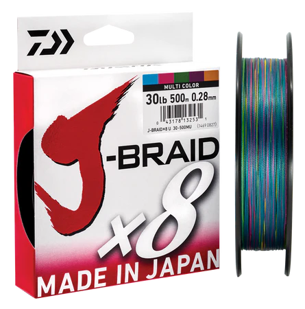 Daiwa J-Braid 8 - Multi-Colour