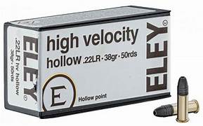 Eley .22LR Hight Velicity HP 1250fps