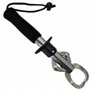 Lip Grip Fishteck 30cm Stainless Steel Fish Handler Grabber with Lanyard