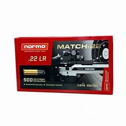 Norma .22LR Match Lead Round Nose 40gr 50pk