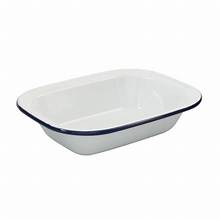 Bakemaster Rectangular Enamel Pie Dish
