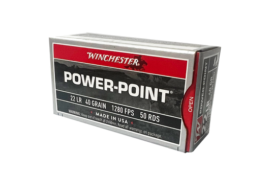 Winchester Power Point Copper Plated Hollow Point 22lr 40gr 50pk
