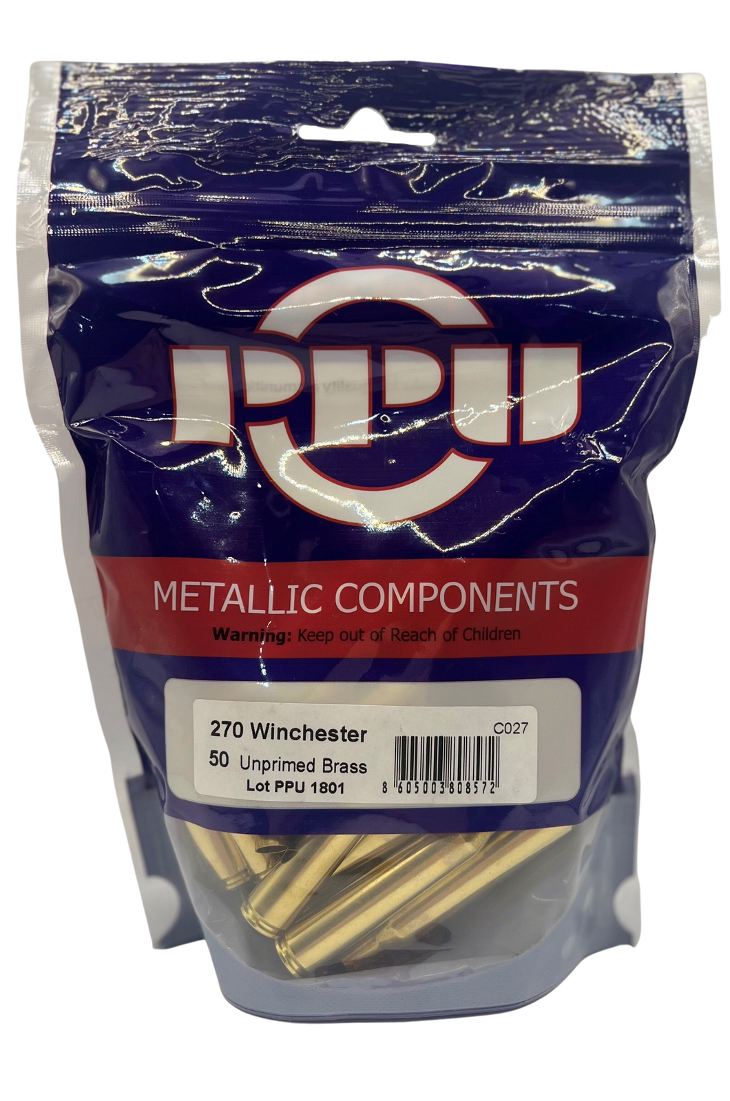 PPU 270 WIN Brass 50 pack