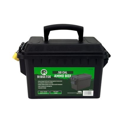 Ridgetek .50Cal Ammo Box Black Inc Padlock