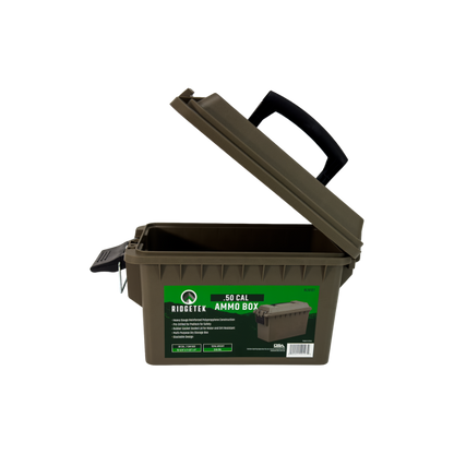 Ridgetek .50Cal Ammo Box Black Inc Padlock