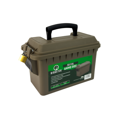 Ridgetek .50Cal Ammo Box Black Inc Padlock