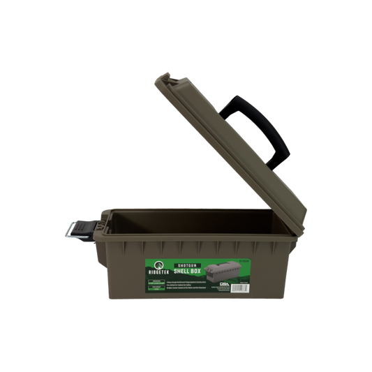 Ridgetek Shotgun Shell Box Dark Earth Inculding Padlock