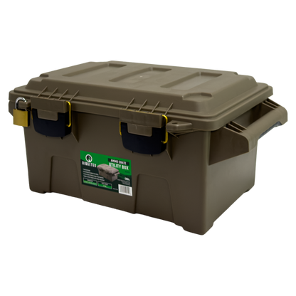 Ridgetek Ammo Crate Utility Box Large Dark Earth Including Padlock