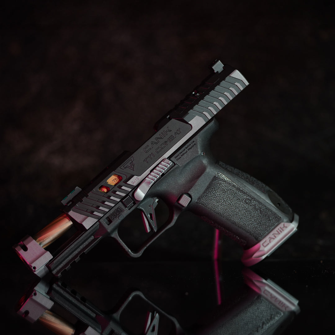 Canik TTI Combat 9mm Pistol - Smoke 10 RND With 3x Magazines