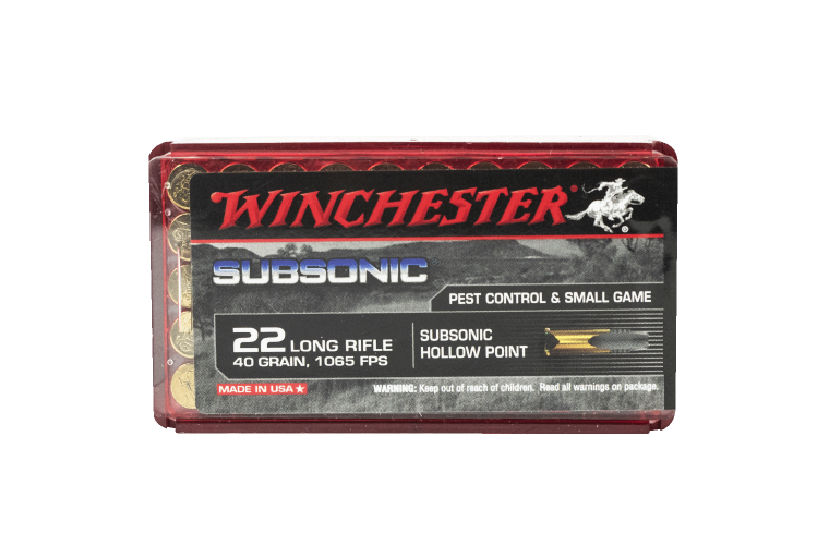 Winchester .22LR Subsonic Hollow Point 50pk