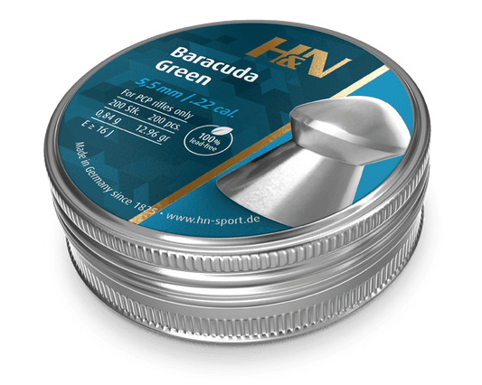 H&N Baracuda Green .22 12.96 (200pk)