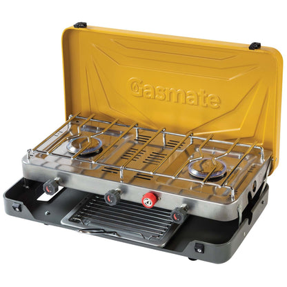 Gasmate -  2 Burner Stove with Grill