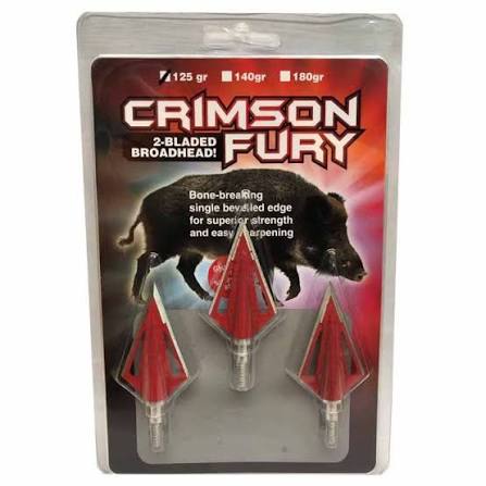 Crimson Fury Vented 2-Blade 125gr Broadheads