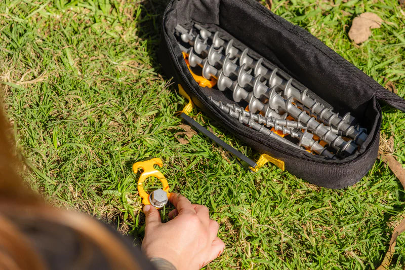 Screw-In Aluminium Peg Kit 22 Piece